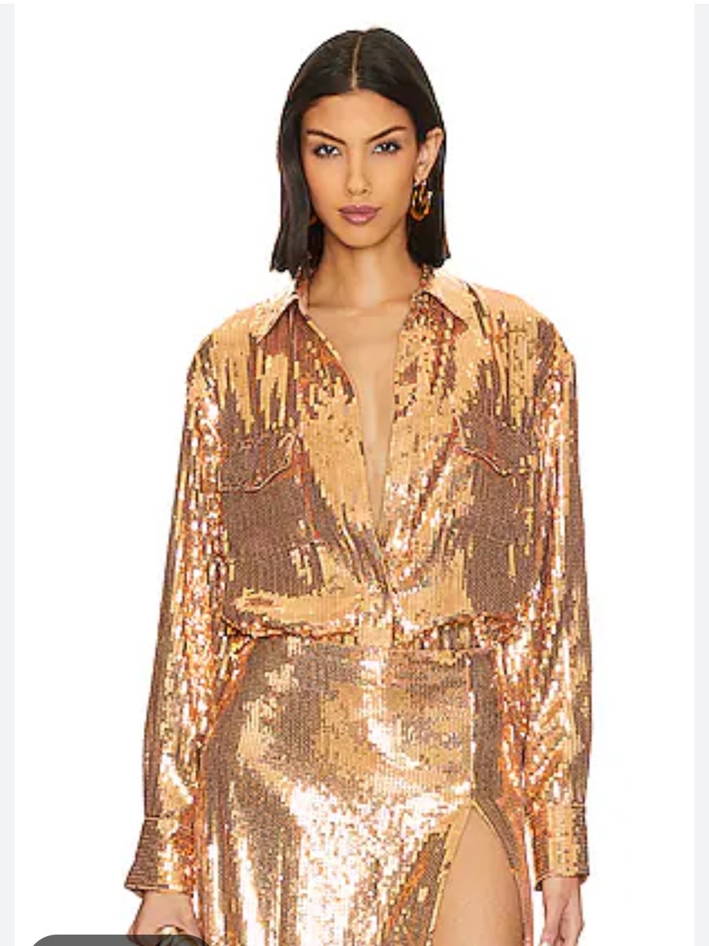 NWT Retrofete CARLOTTA SEQUIN TOP XL